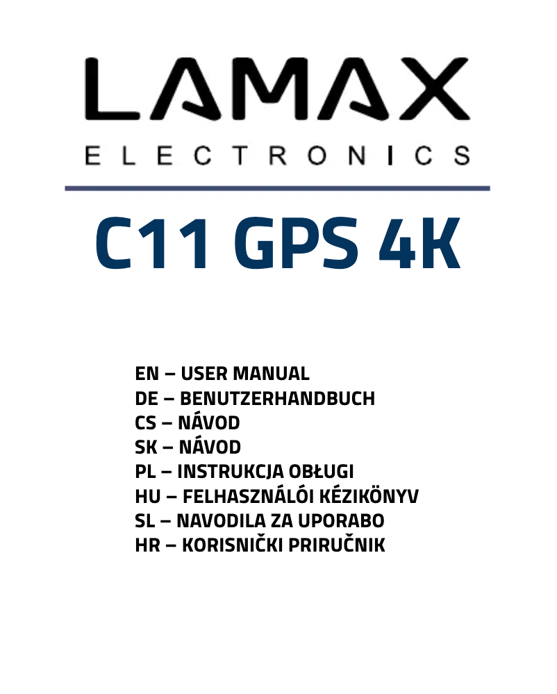 First page image of the manual for C11 GPS 4K