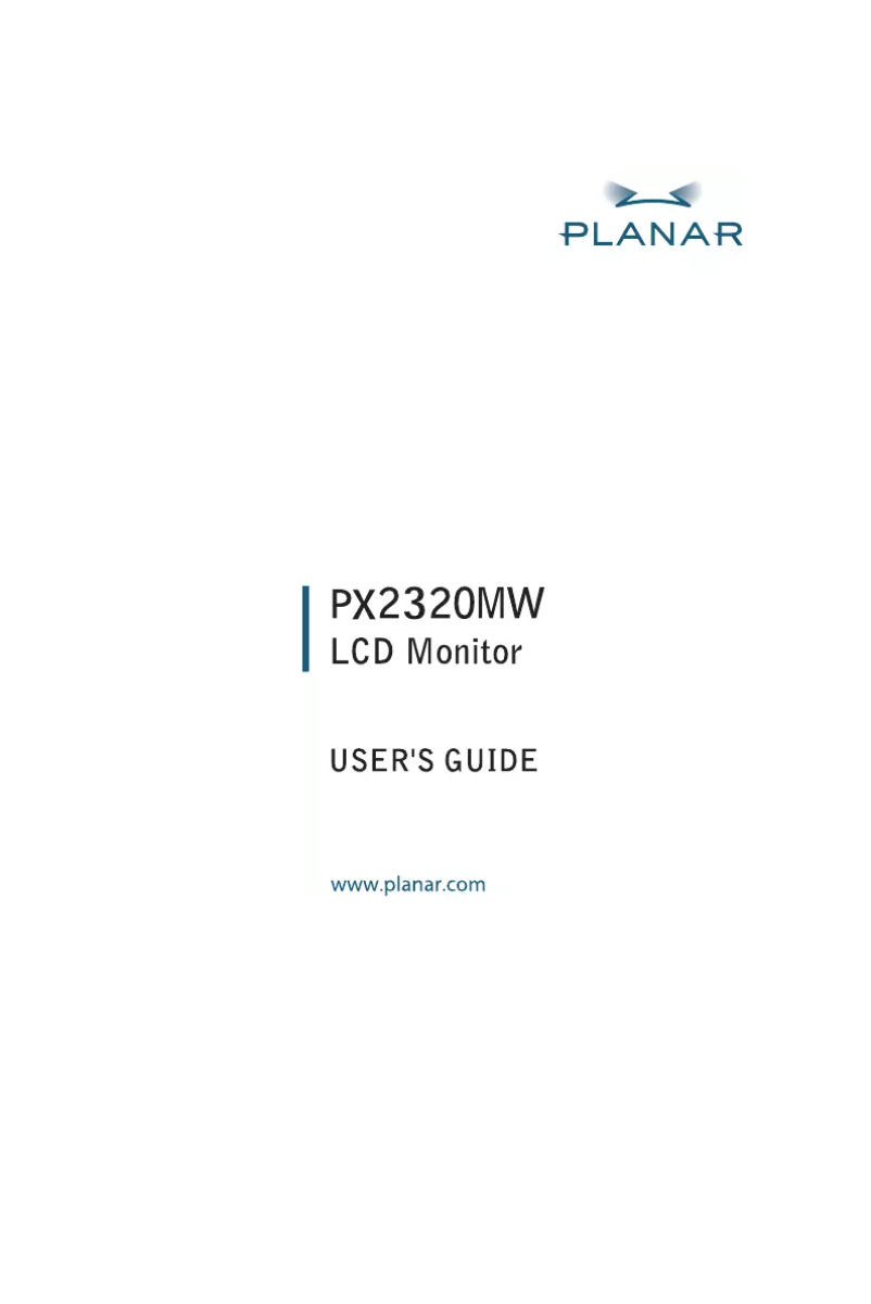 First page image of the manual for PX2320MW