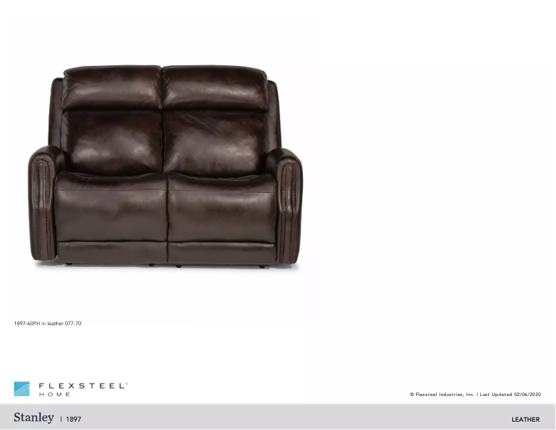 Page 1 of the manual User Manual Flexsteel Stanley B1897-60PH