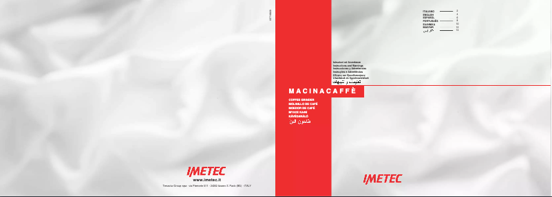 Page 1 of the manual User Manual Imetec Dolcevita CG1