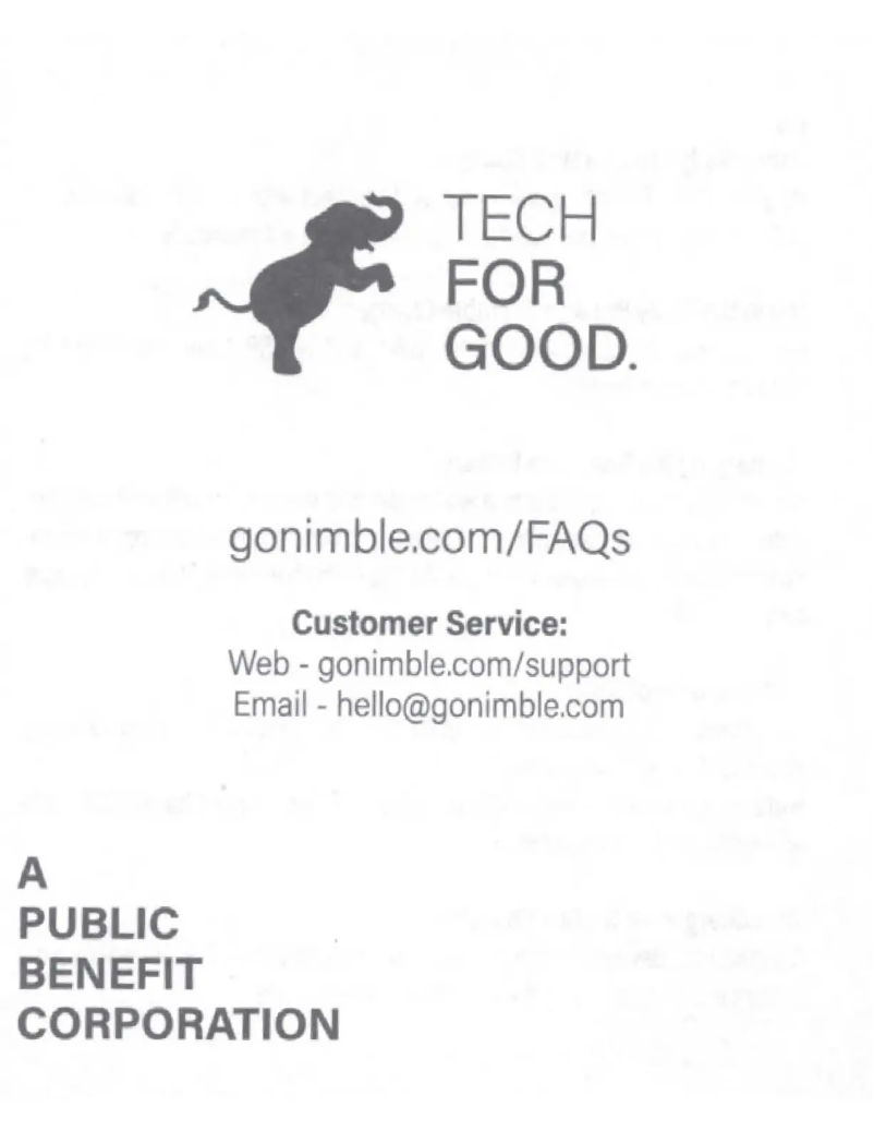 Page 1 of the manual User Manual Nimble Wally Pro GaN Charger