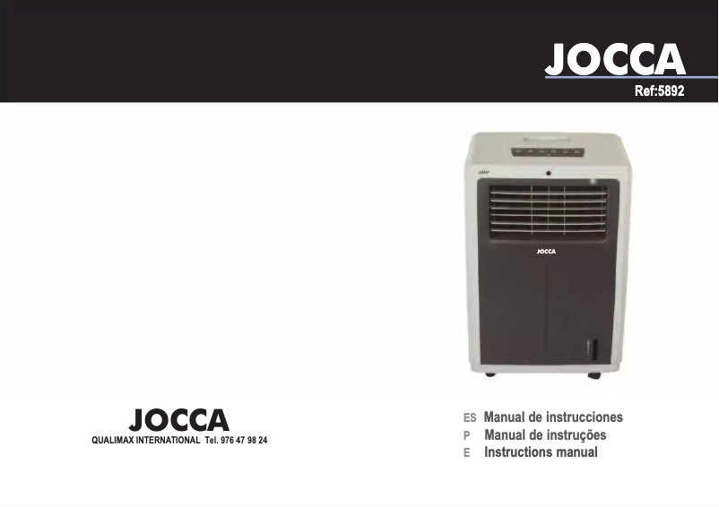 Page 1 of the manual User Manual Jocca 5892