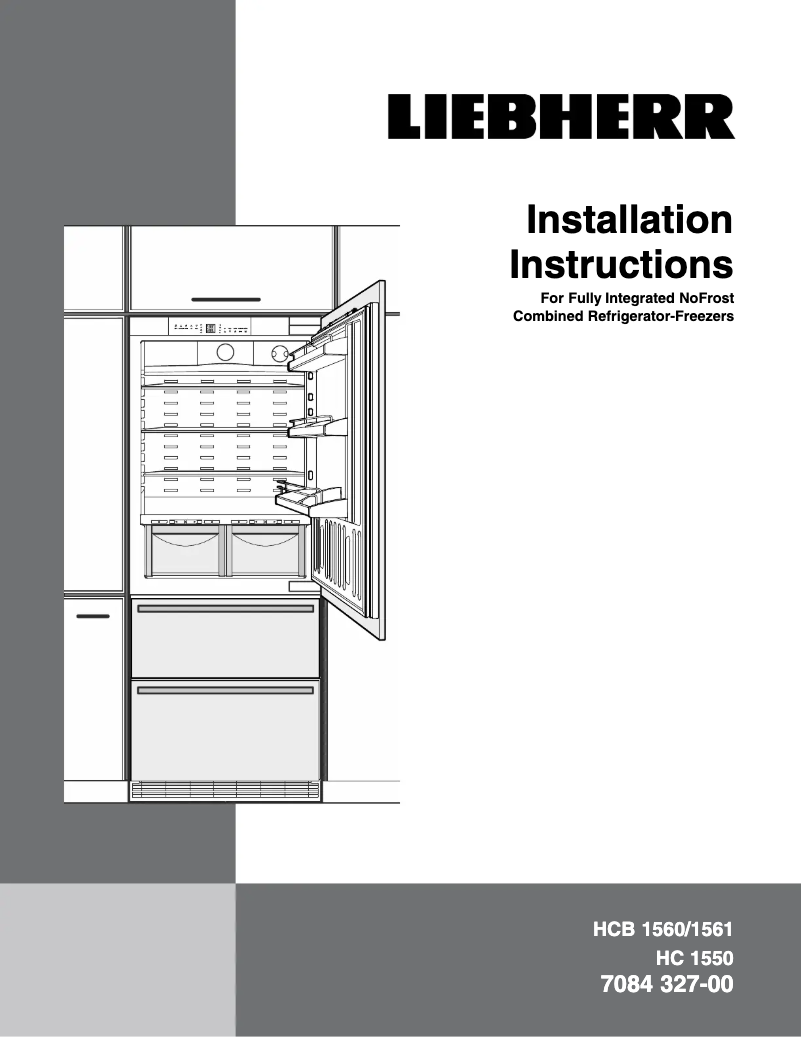 Page 1 of the manual Installation Guide Liebherr HC 1550