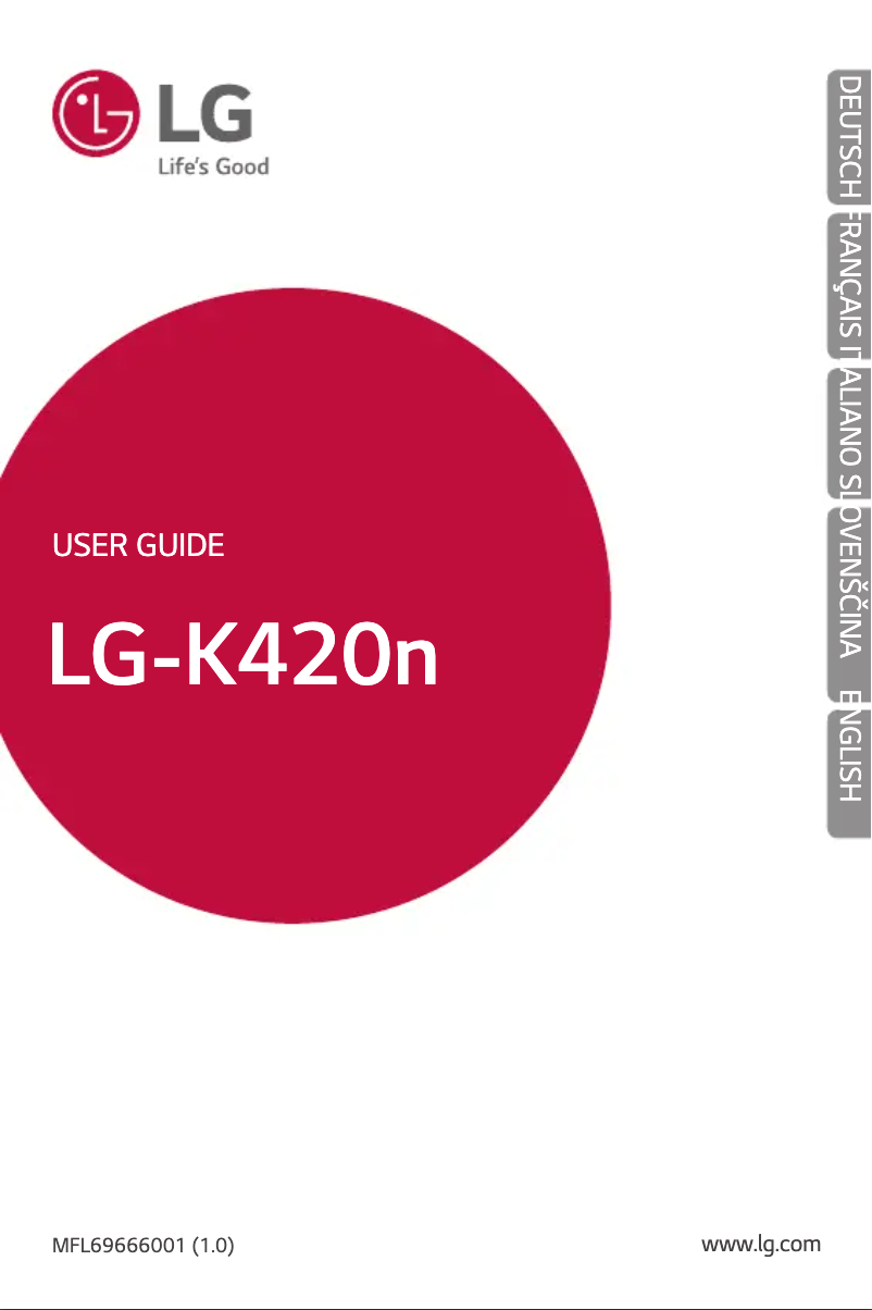 Page 1 of the manual User Manual LG LG-K420N