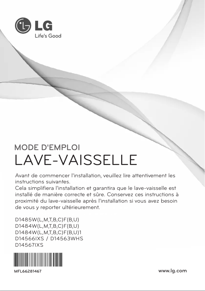 Page 1 of the manual User Manual LG D14567IXS