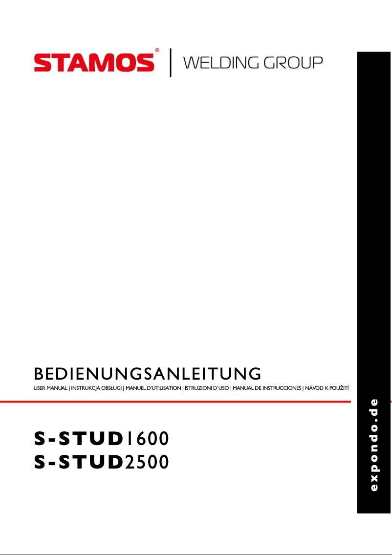 First page image of the manual for S-STUD 2500