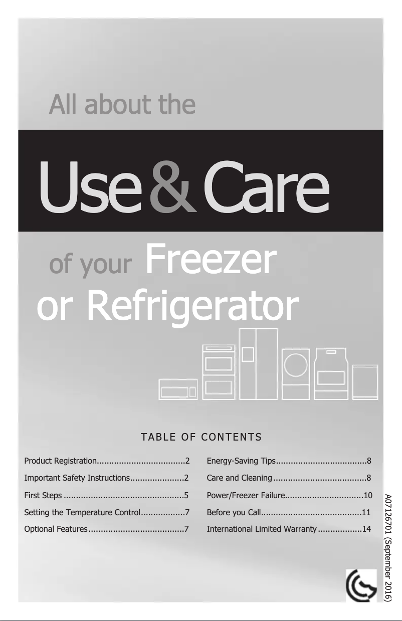 First page image of the manual for MUFD19V9QS