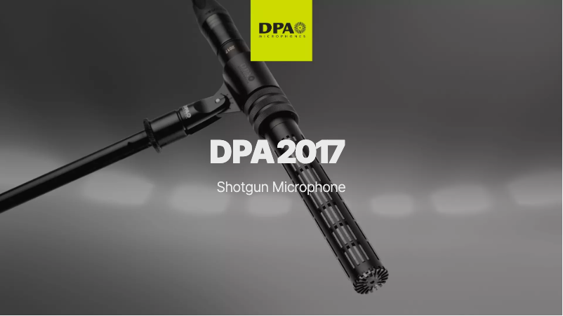 Page 1 of the manual User Manual DPA DPA2017