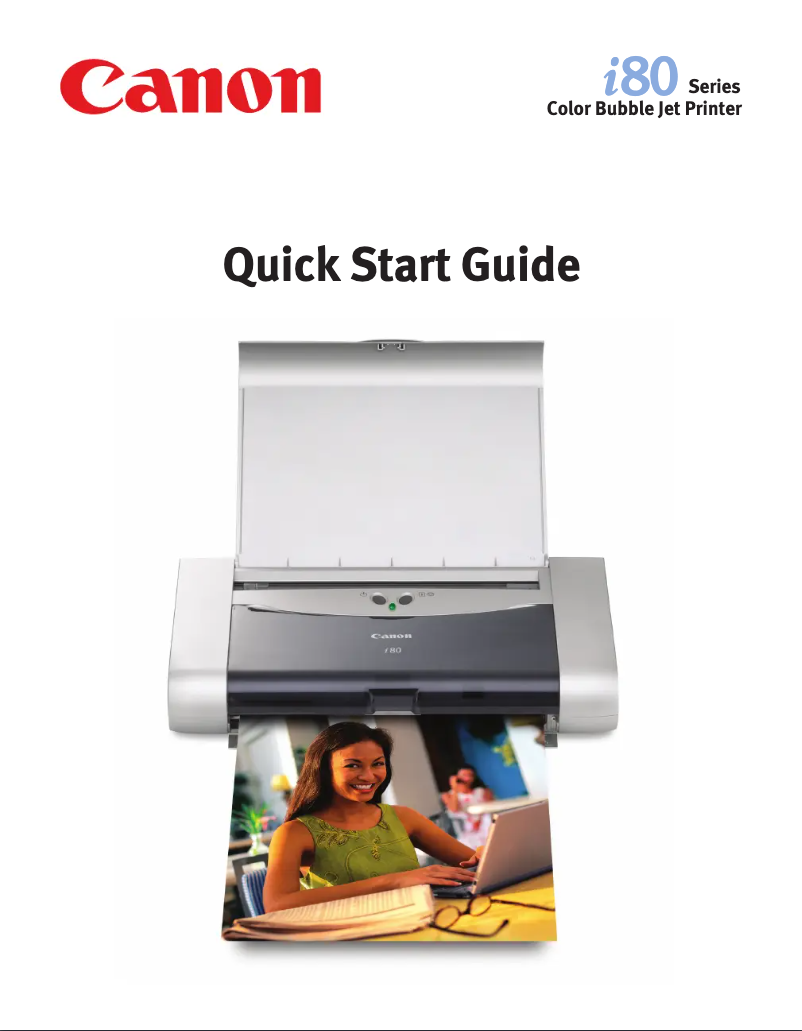Page 1 of the manual User Manual Canon Bubble Jet i80
