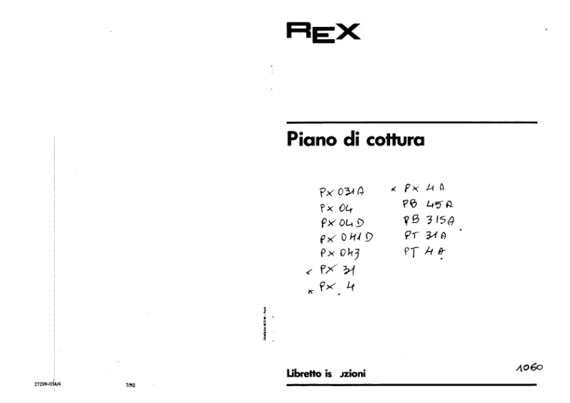 First page image of the manual for PX931
