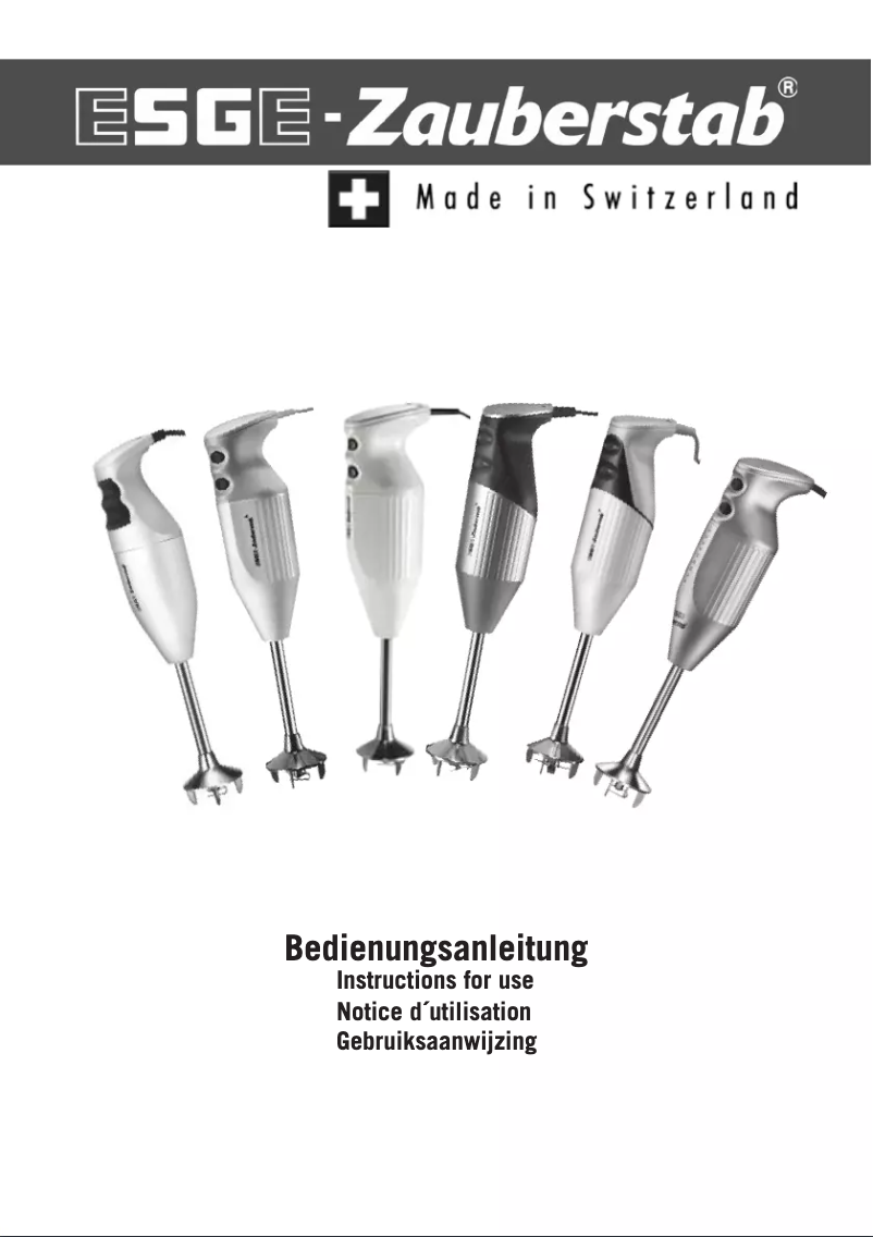 Page 1 of the manual User Manual ESGE M100D