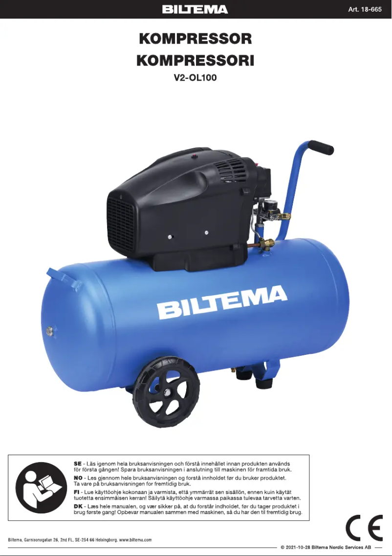 First page image of the manual for V2-OL100