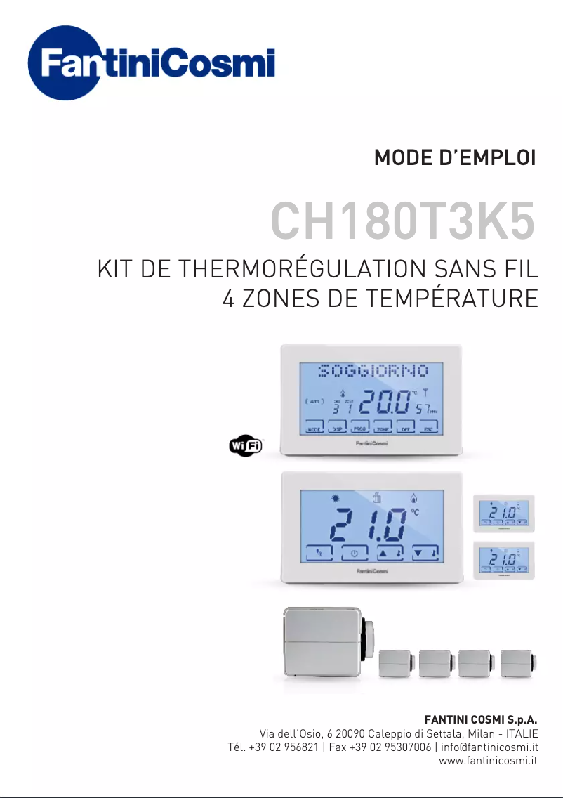 First page image of the manual for CH180T3K5