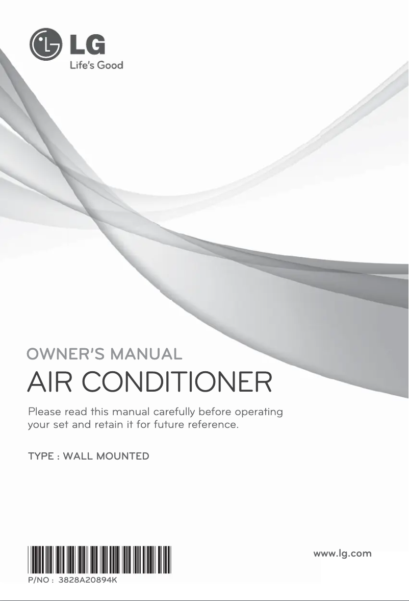 First page image of the manual for LSNC2423RM3