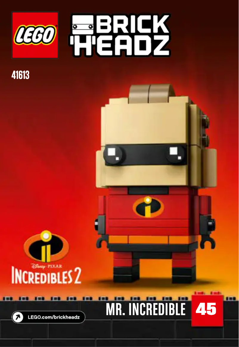 Page 1 of the manual User Manual Lego Brickheadz 41613