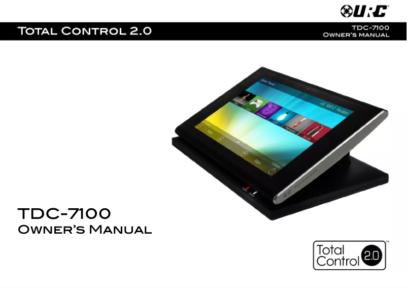 First page image of the manual for TDC-7100