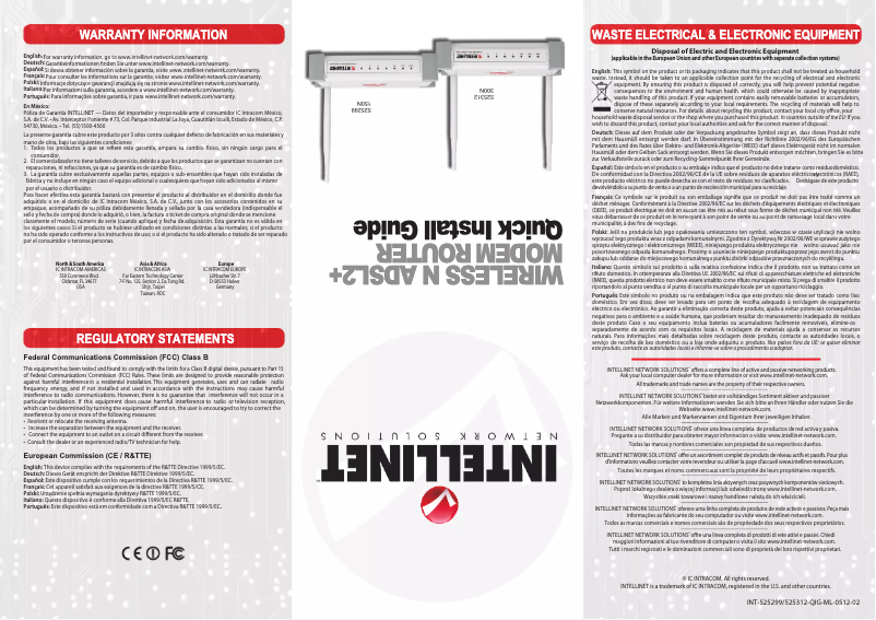 First page image of the manual for 525299