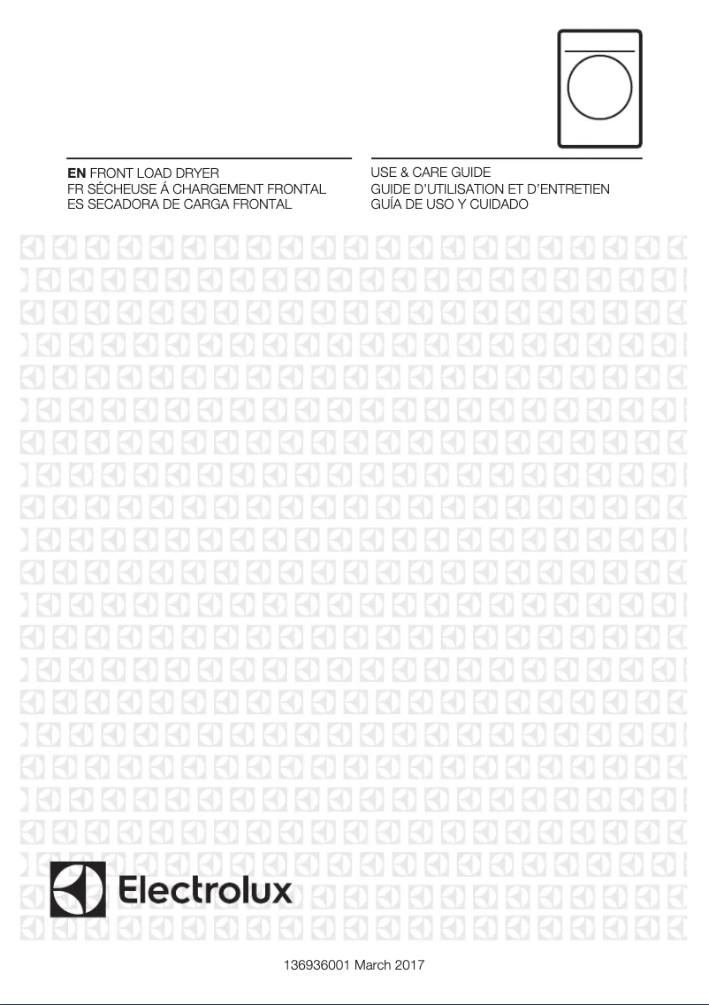 Page 1 of the manual User Manual Electrolux EFDE210TI