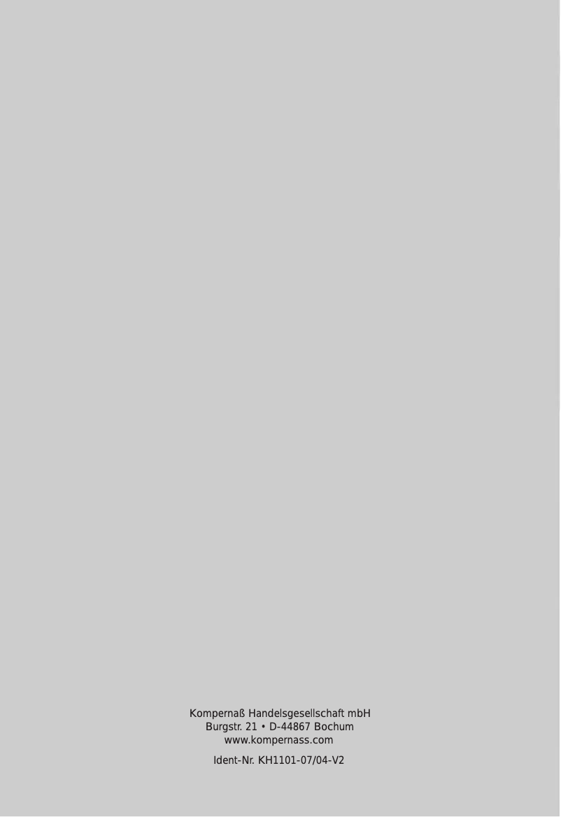 Page 1 de la notice Manuel utilisateur Bifinett KH 1101