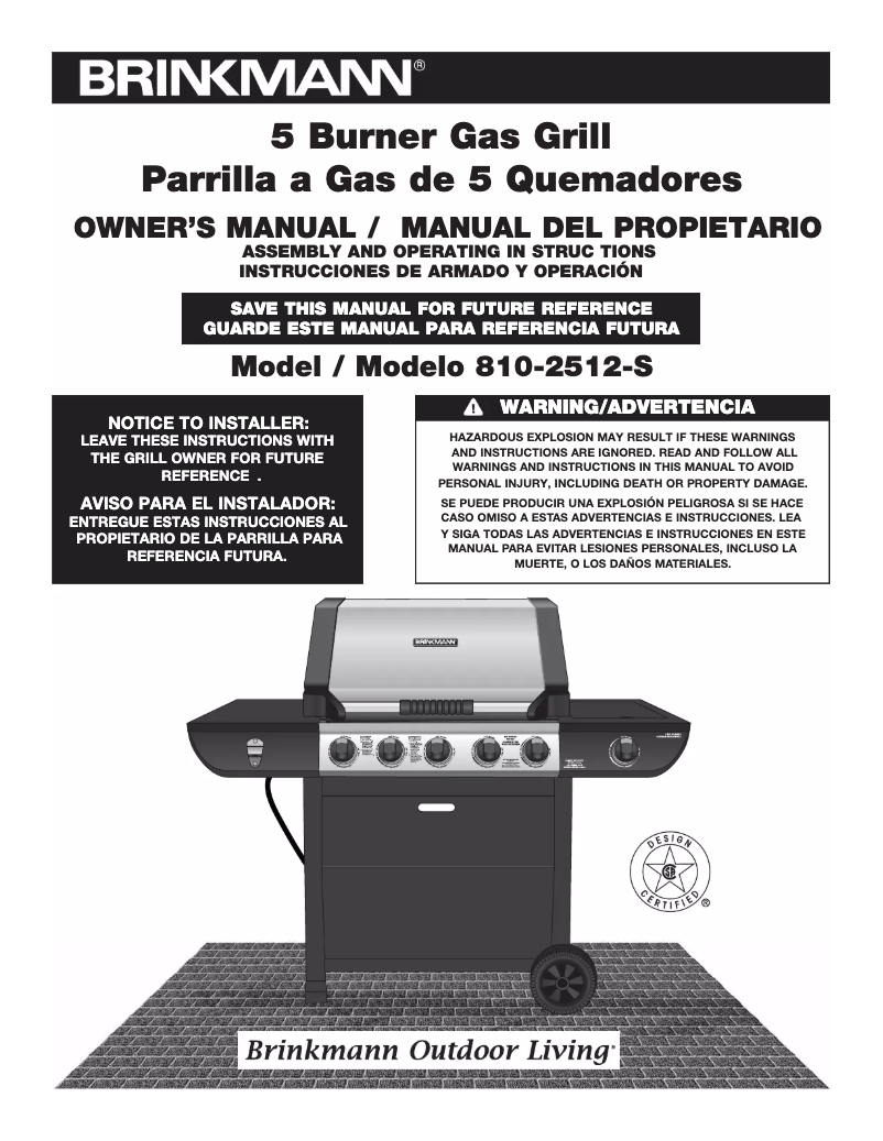 First page image of the manual for 810-2512-S