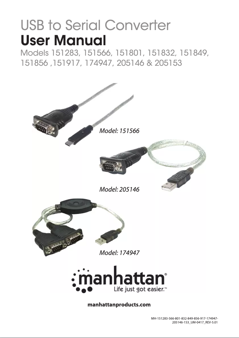 Page 1 de la notice Manuel utilisateur Manhattan 151566
