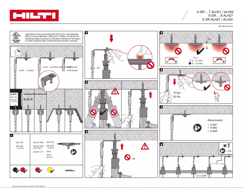 Page 1 of the manual User Manual Hilti X-DR S ALH