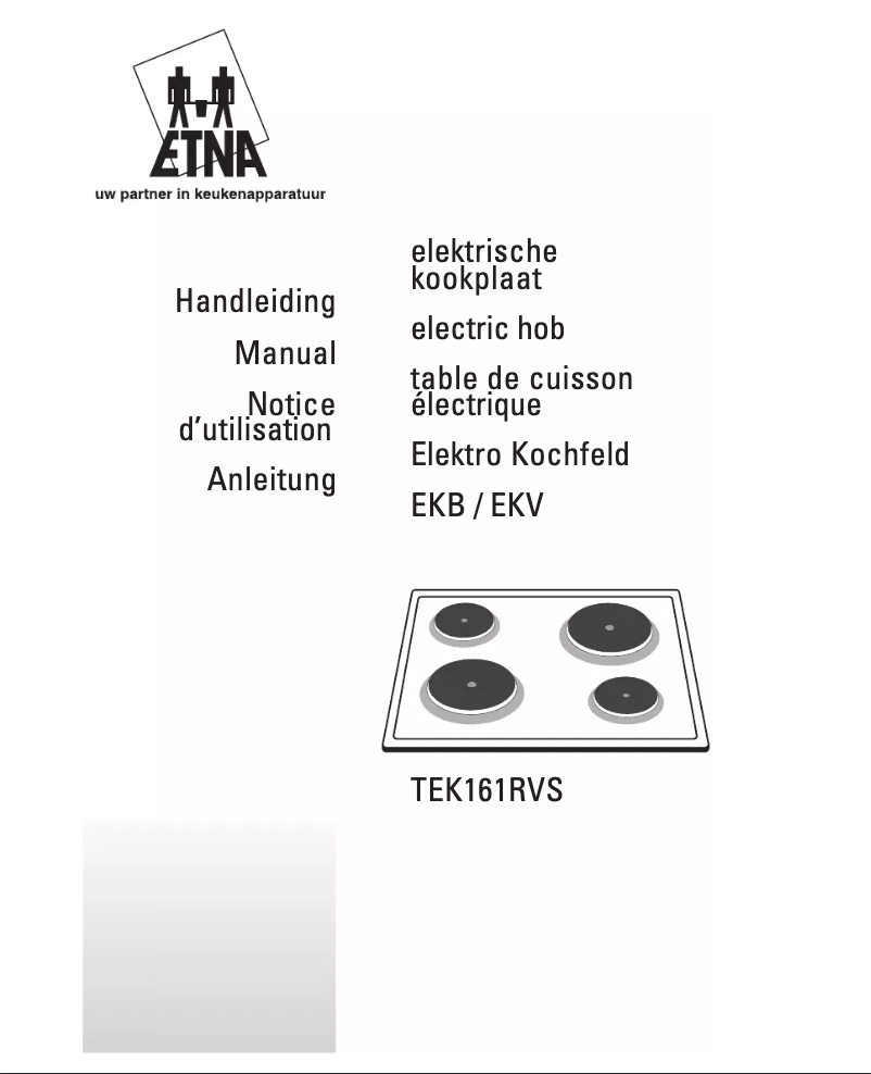 First page image of the manual for TEK161RVS