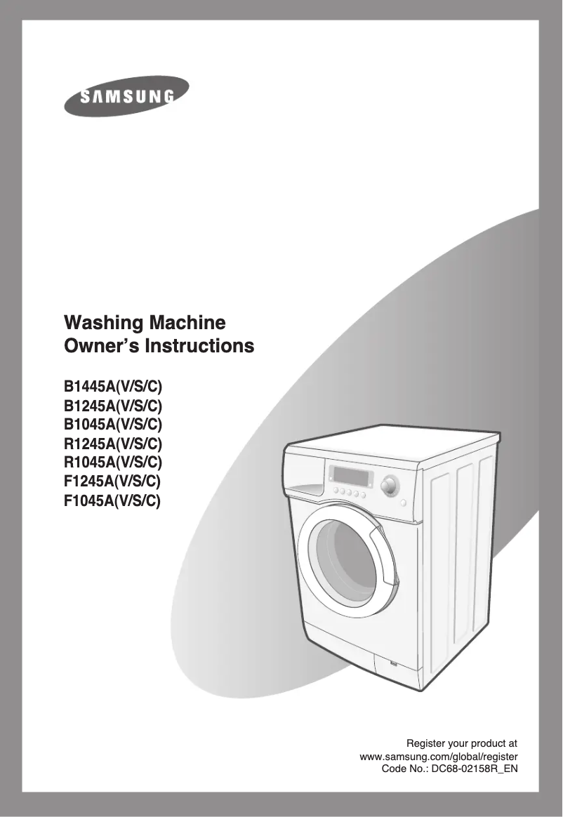 Page 1 of the manual User Manual Samsung B1245A
