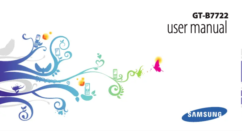 First page image of the manual for GT-B7722