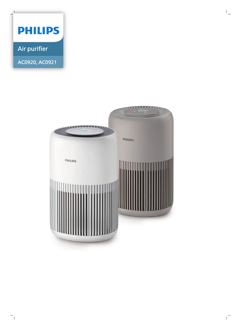 Page 1 of the manual User Manual Philips AC0920