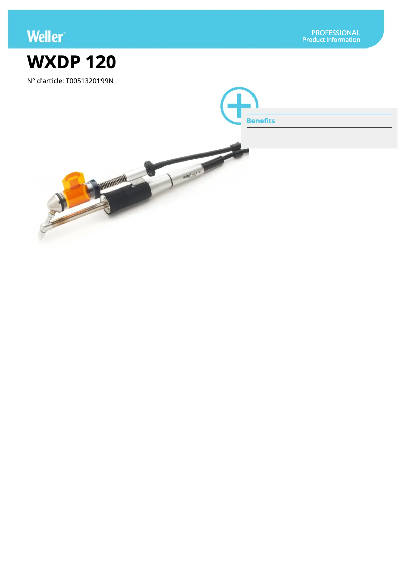 First page image of the manual for WXDP 120