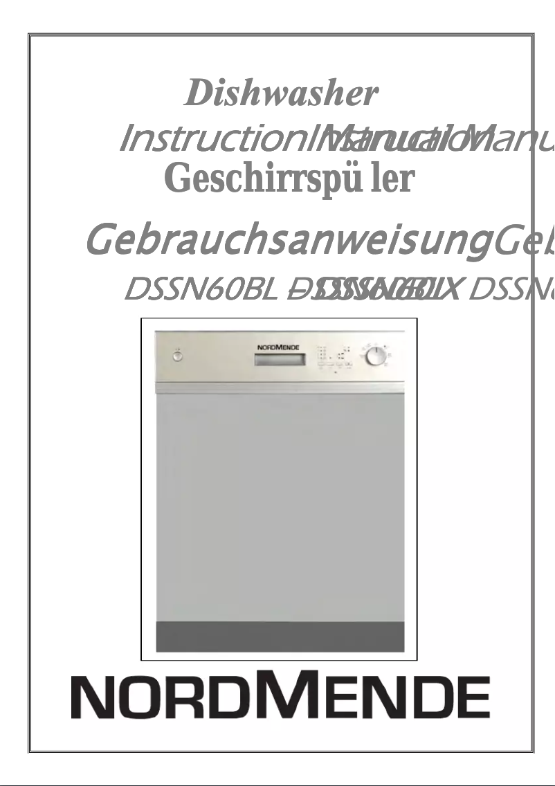 Page 1 of the manual User Manual Nordmende DSSN60IX