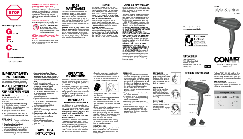 First page image of the manual for 121RN