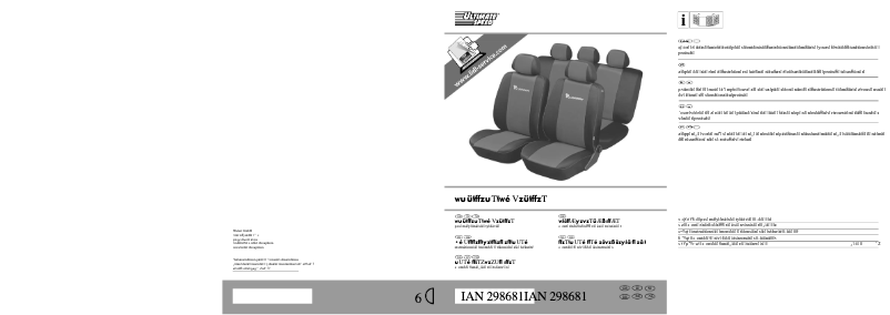 First page image of the manual for IAN 298681