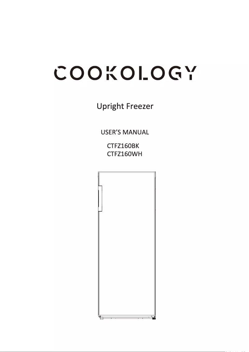 Page 1 of the manual User Manual Cookology CTFZ160WH