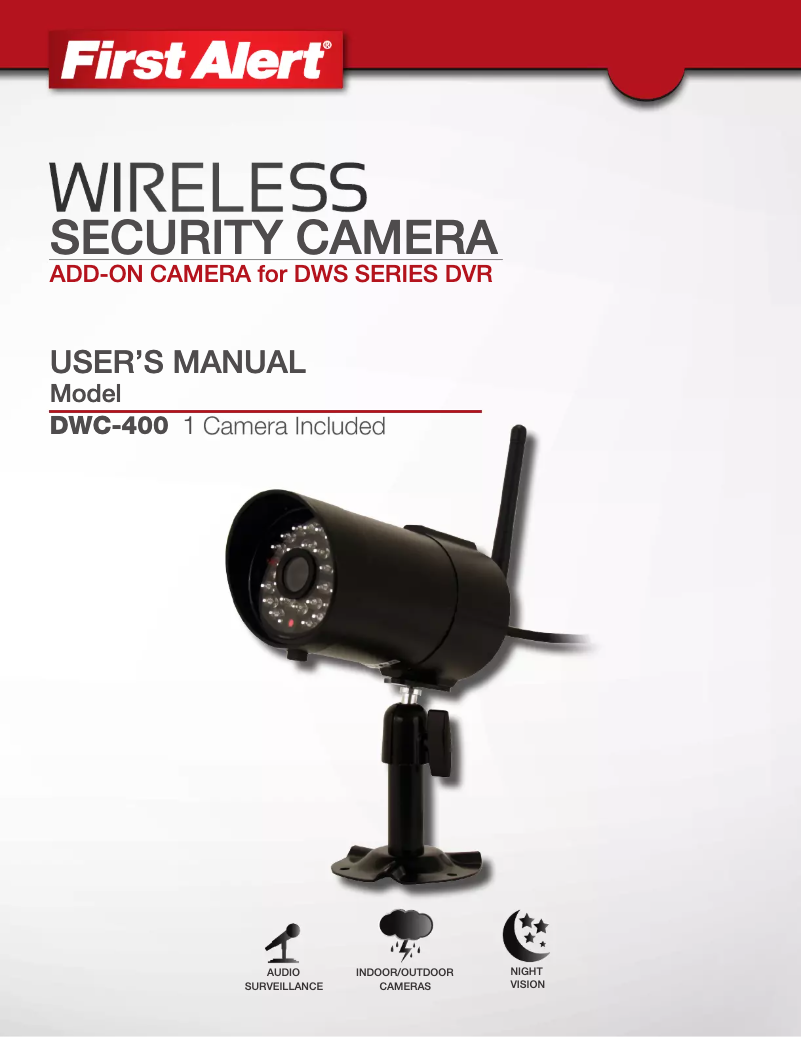 Page 1 of the manual User Manual First Alert DWC-400