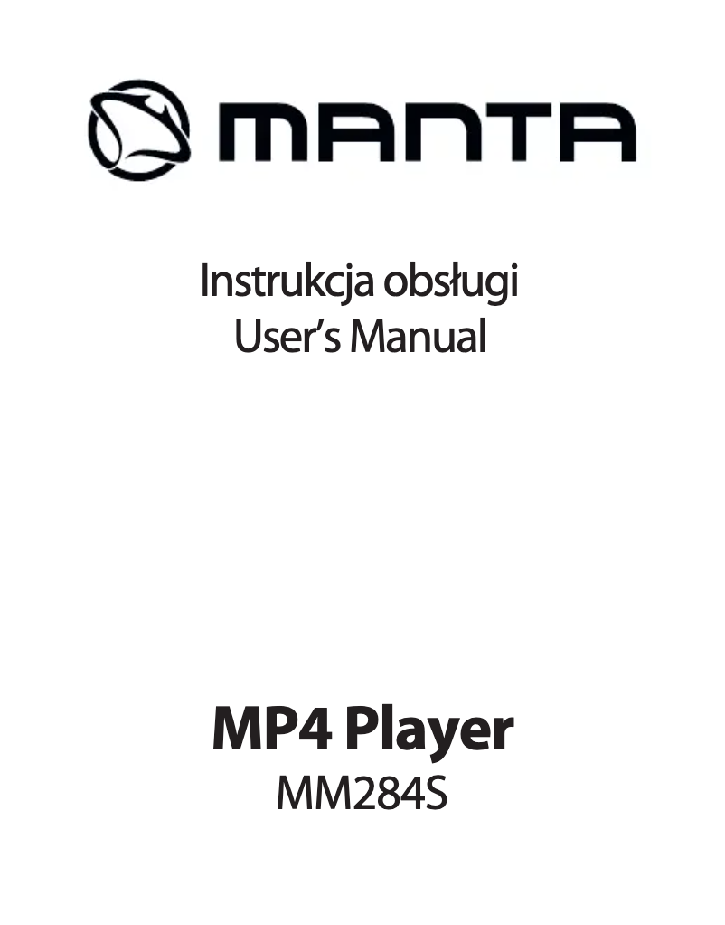 First page image of the manual for MM284S