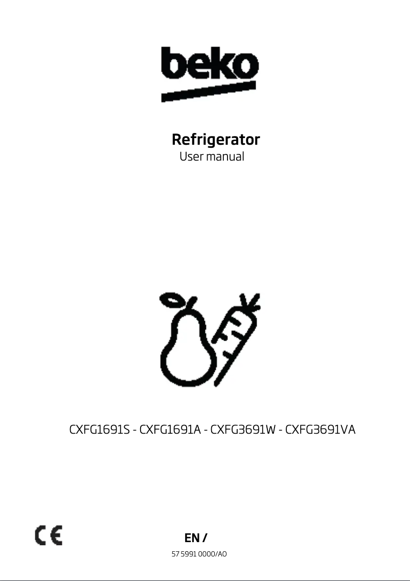 First page image of the manual for CXFG3691V