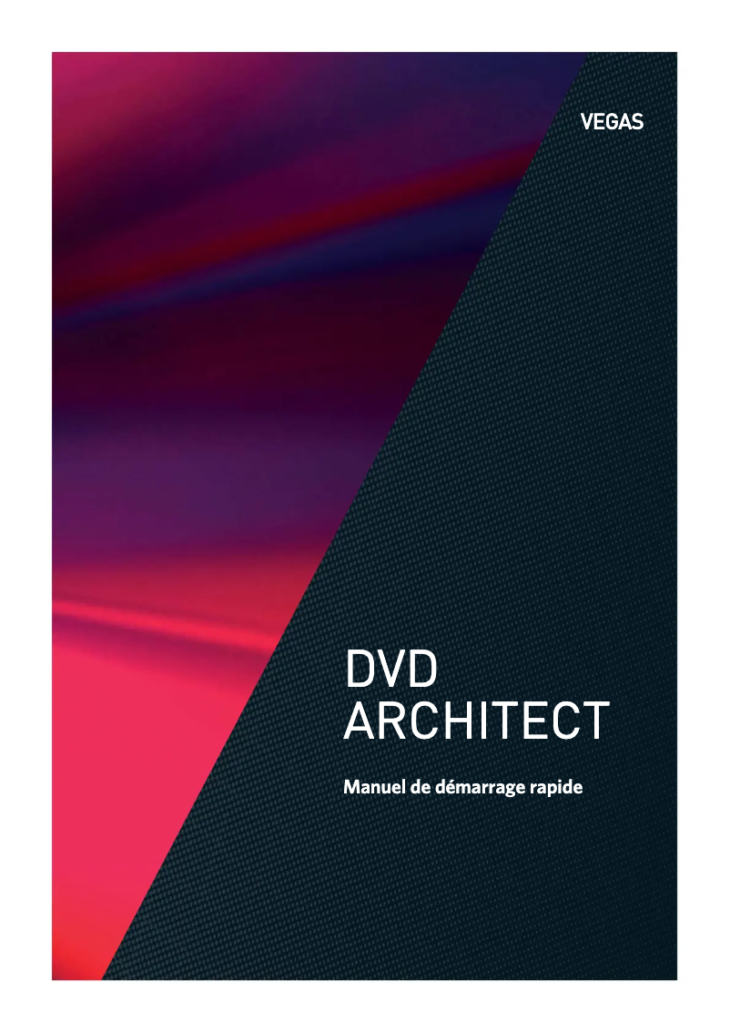 Page 1 of the manual User Manual Sony Vegas DVD Architect