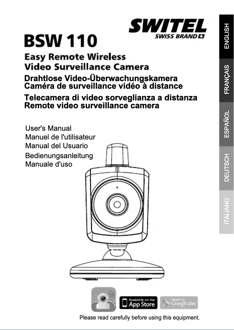 Page 1 de la notice Manuel utilisateur Switel BSW110