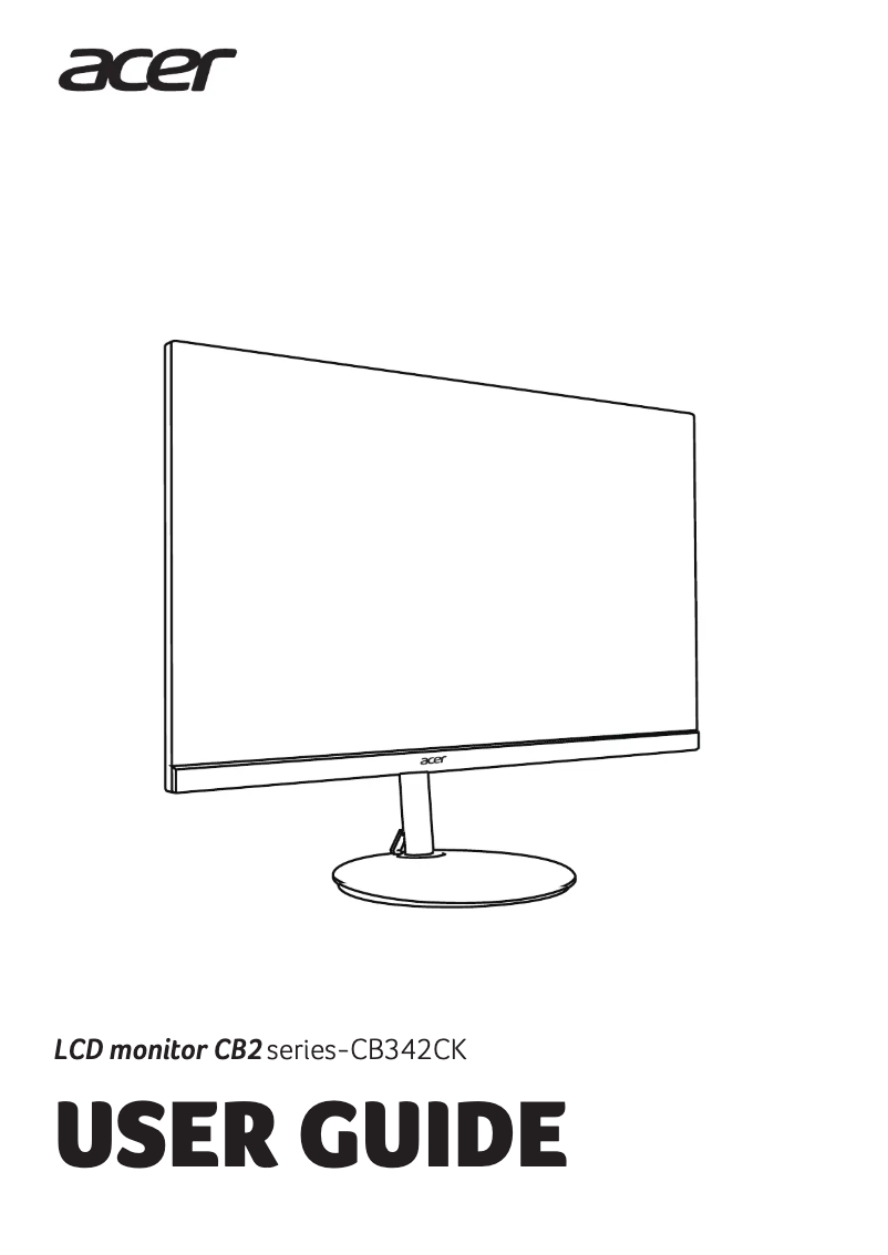 First page image of the manual for CB342CKC