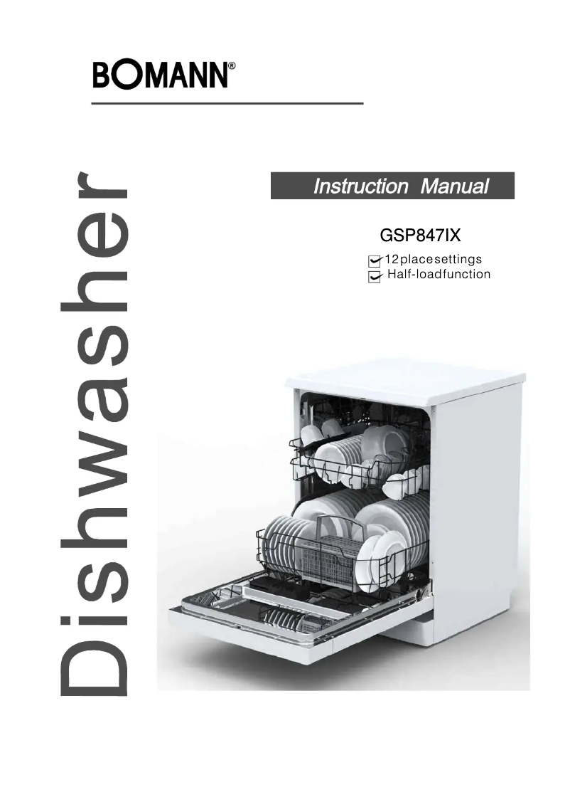 First page image of the manual for GSP 847 IX