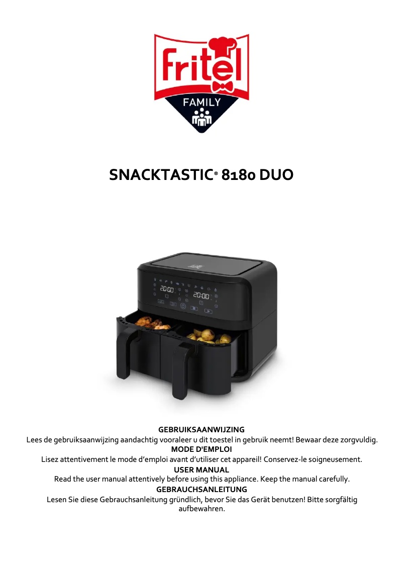 First page image of the manual for Snacktastic 8180 DUO
