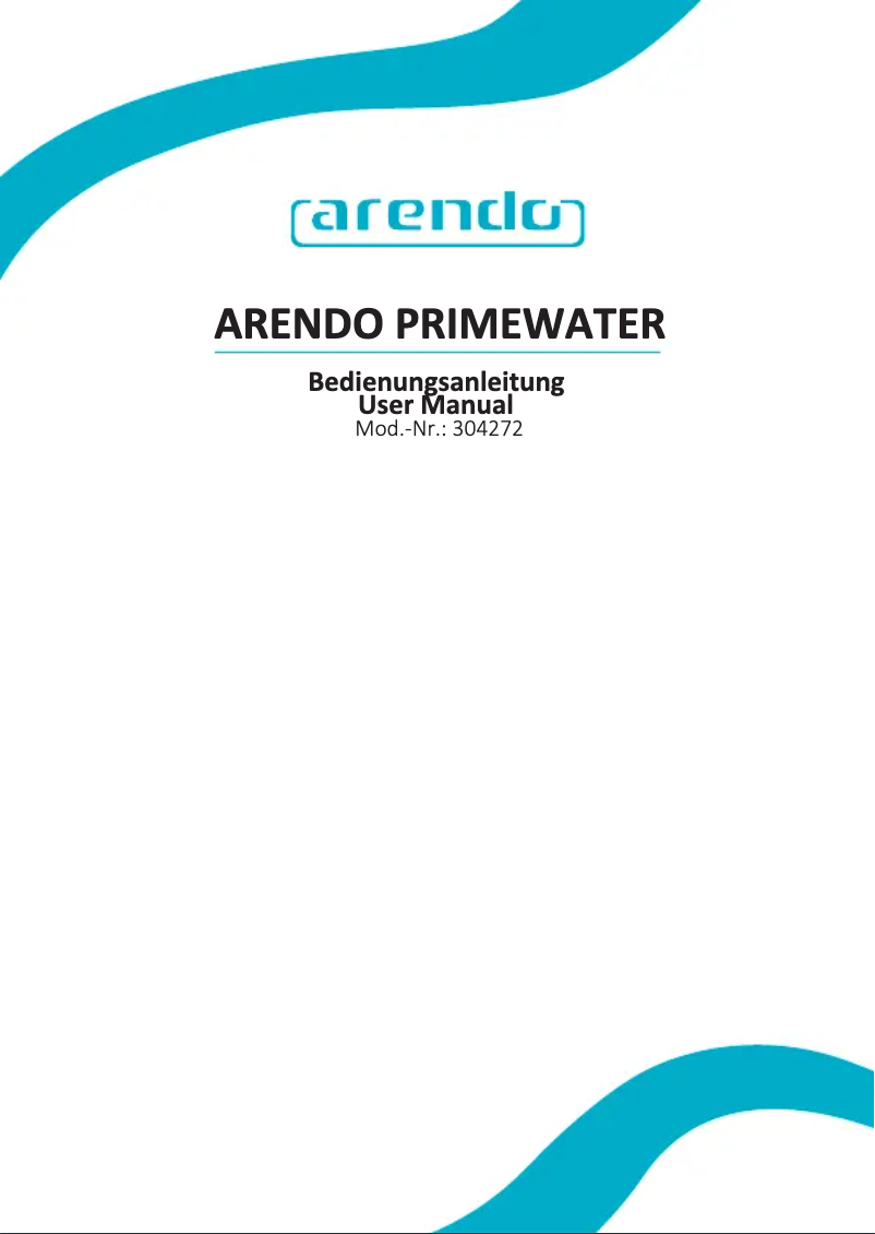 Page 1 of the manual User Manual Arendo Fine 304272