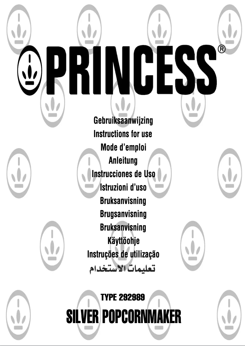 Page 1 de la notice Manuel utilisateur Princess 292989