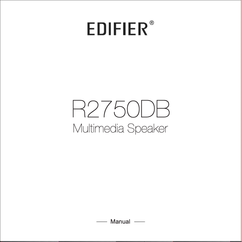 First page image of the manual for R2750DB