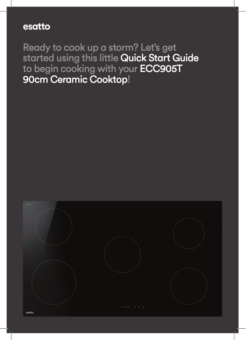 Page 1 of the manual Quick Start Guide Esatto ECC905T