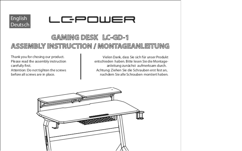 First page image of the manual for LC-GD-1R
