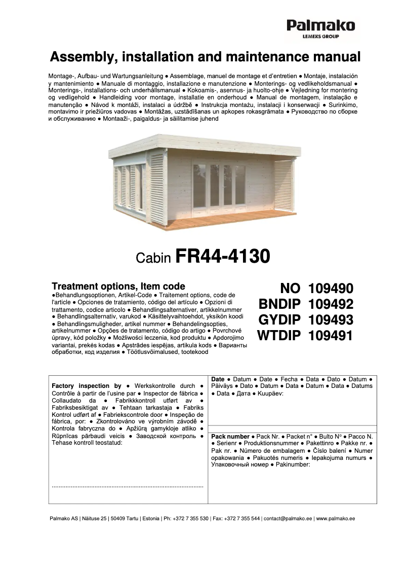 Image de la première page du manuel de l'appareil Caroline