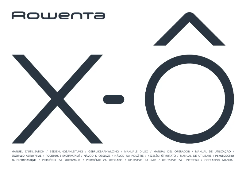 Page 1 of the manual User Manual Rowenta X-Ô 160